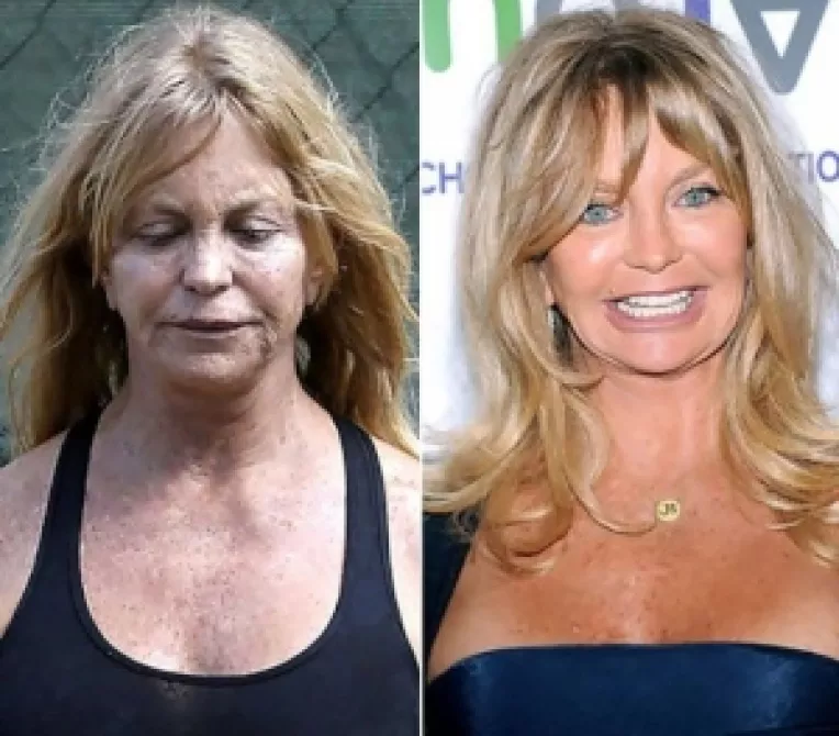Actrita Goldie Hawn, de nerecunoscut fara machiaj 