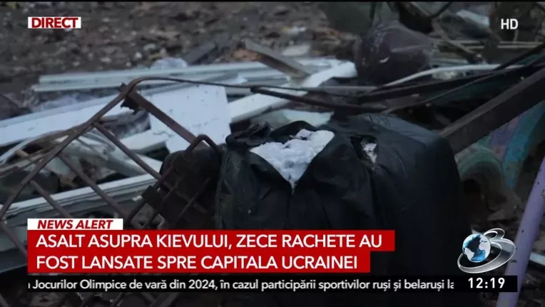 Atacuri masive cu rachete si drone in Ucraina. Instalatii energetice afectate