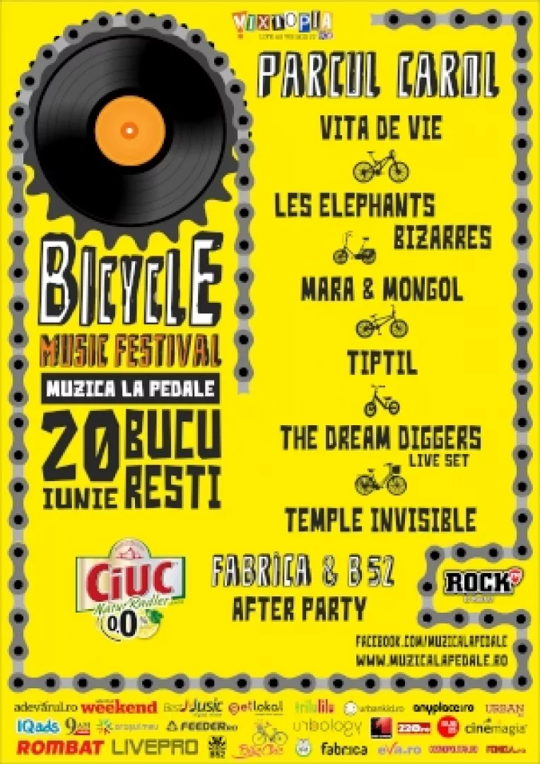 Bicycle Music Festival se muta in Parcul Carol