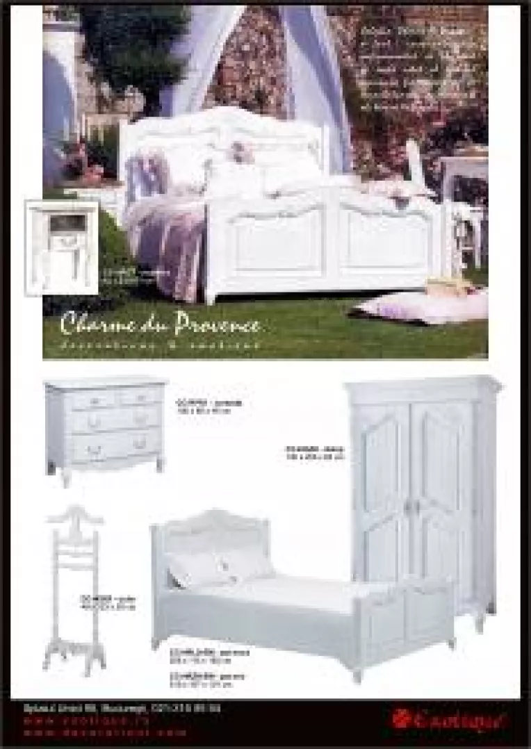 Colectia de mobilier "Charme du Provence" din showroom-urile Exotique, inspirata de rafinamentul si charmul vechilor provincii frantuzesti