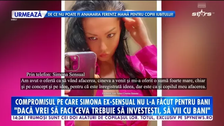 Compromisul pe care Simona Sensual nu l-a facut pentu bani