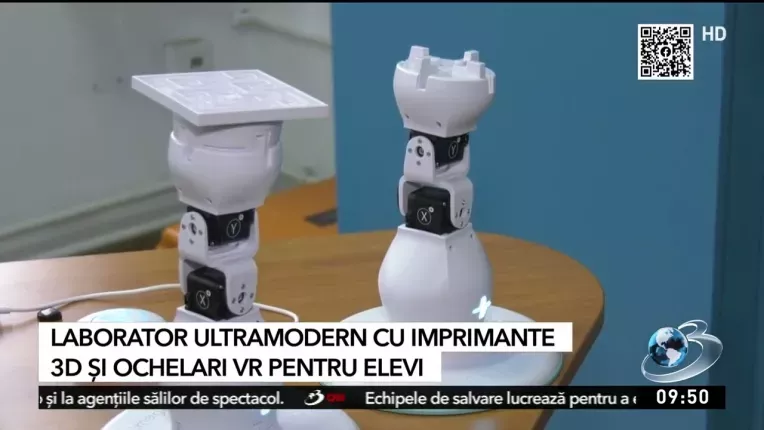 Laborator ultramodern cu imprimante 3D si ochelari VR pentru elevi