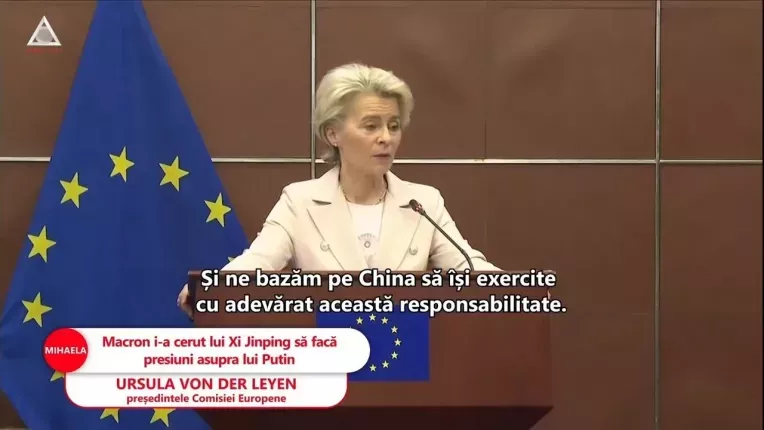 Macron si Ursula von der Leyen au discutat pacea cu Xi Jinping