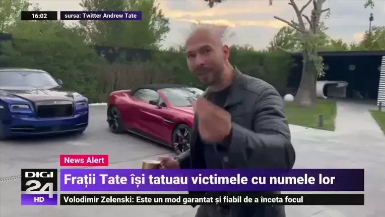 Stenograme din dosarul fratilor Tate. Cei doi si-ar fi obligat victimele sa isi tatueze numele lor